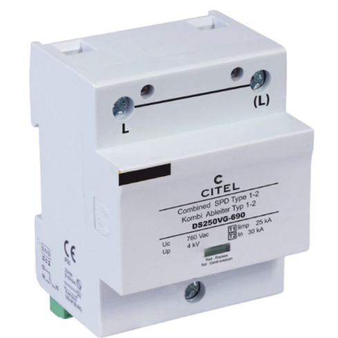  Module cắt sét 1P 690V, Type 1+2+3, 25kA / 100kA DS250VG-690 