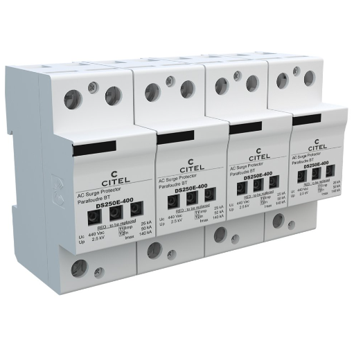  Bộ cắt sét 3 pha DS254E-400 (4P, Type 1+2, 25kA+140kA) 