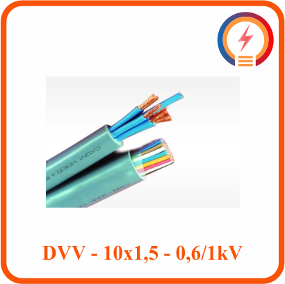  Dây Cadivi DVV - 10x1,5 - 0,6/1 kV 