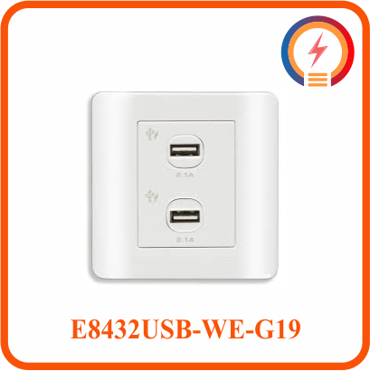  Bộ Ổ Sạc USB Đôi 2.1A ( E8432USB_WE_G19/ E8432USB_SZ_G19/ E8432USB_SA_G19 ) Zencelo Schneider 