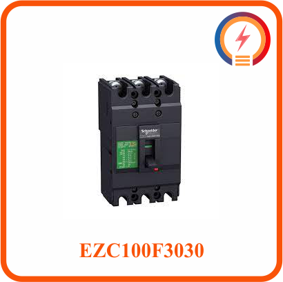  Cầu Dao Tự Động Dạng Khối MCCB 3P 30A 10kA 415V EZC100F3030 Schneider 