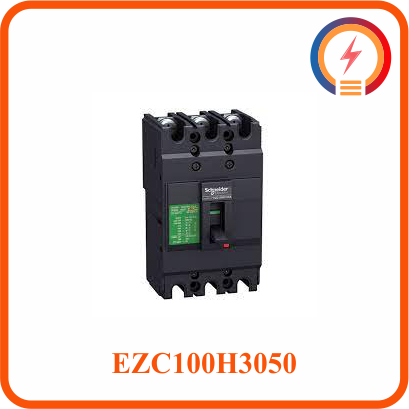  Cầu Dao Tự Động Dạng Khối MCCB 3P 50A 30kA 415V EZC100H3050 Schneider 