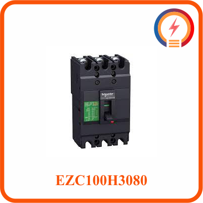  Cầu Dao Tự Động Dạng Khối MCCB 3P 80A 30kA 415V EZC100H3080 Schneider 