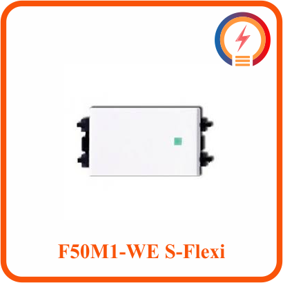  Công Tắc 1 Chiều 16AX Size XS F50M1_WE S-Flexi Schneider 