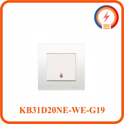  Bộ Công Tắc Đơn 2 Cực 20A KB31D20NE_WE_G19 / KB31D20NE_AS_G19 Vivace Schneider 