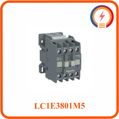  Contactor 3P 38A 380V LC1E3801M5 Cuộn hút 220AC Schneider 