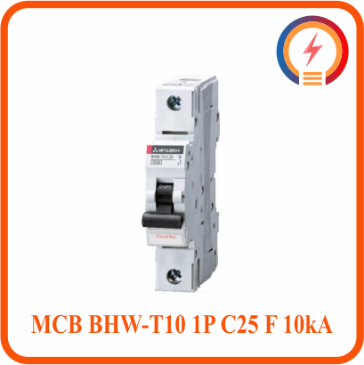  Cầu Dao Tự Động MCB BHW-T10 1P C25 F 10kA Mitsubishi 