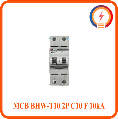  Cầu Dao Tự Động MCB BHW-T10 2P C10 F 10kA Mitsubishi 