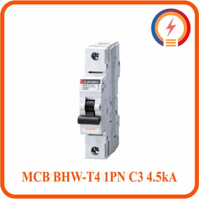  Cầu Dao Tự Động MCB BHW-T4 1PN C3 4.5kA Mitsubishi 