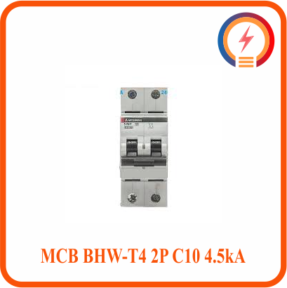  Cầu Dao Tự Động MCB BHW-T4 2P C10 4.5kA Mitsubishi 