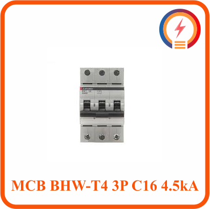  Cầu Dao Tự Động MCB BHW-T4 3P C16 4.5kA Mitsubishi 