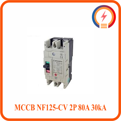  MCCB NF125-CV 2P 80A 30kA Mitsubishi 