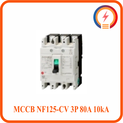  MCCB NF125-CV 3P 80A 10kA Mitsubishi 