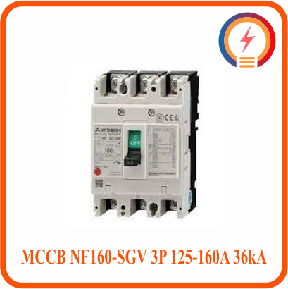  MCCB NF160-SGV 3P 125-160A 36kA Mitsubishi 