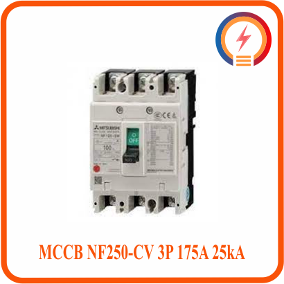  MCCB NF250-CV 3P 175A 25kA Mitsubishi 