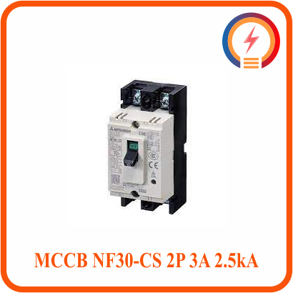  MCCB NF30-CS 2P 3A 2.5kA Mitsubishi 