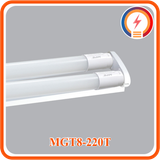  Bộ Máng Gồm Đèn Led Thuỷ Tinh Đôi 1.2m Trắng, Vàng MPE 2x18W ( MGT8-220T/ MGT8-220V ) 