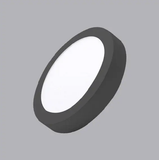  Đèn LED Panel ốp trần nổi tròn Viền Đen 6W Nanoco 