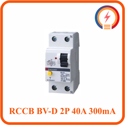  RCCB BV-D 2P 40A 300mA Mitsubishi 