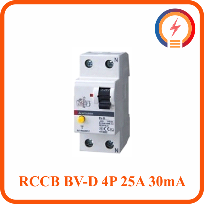  RCCB BV-D 4P 25A 30mA Mitsubishi 