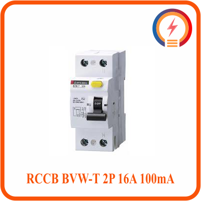  Cầu Dao Chống Rò RCCB BVW-T 2P 16A 100mA Mitsubishi 