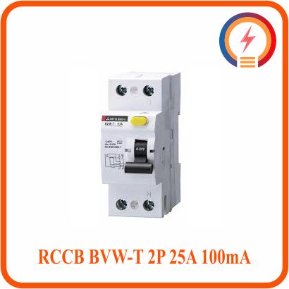  Cầu Dao Chống Rò RCCB BVW-T 2P 25A 100mA Mitsubishi 