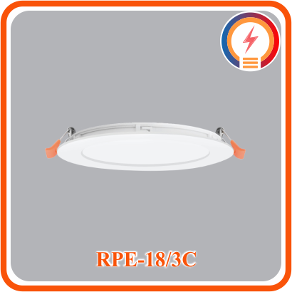  Đèn Led Âm Trần Tròn 18W 3 Màu MPE - ( RPE-18/3C ) 