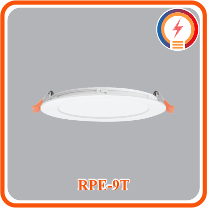  Đèn Led Âm Trần Tròn 9w Trắng, Vàng MPE - ( RPE-9T/ RPE-9V ) 