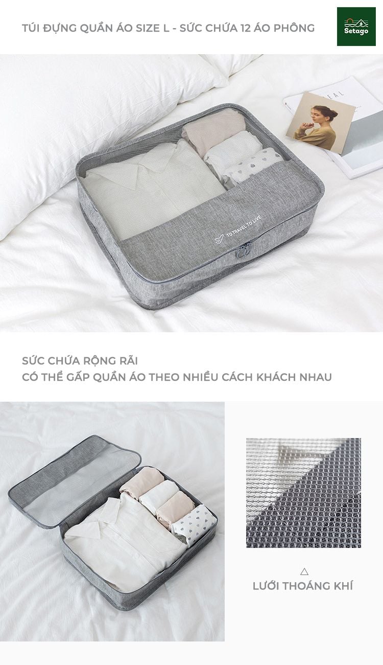  Bí kíp du lịch nhẹ nhàng cho gia đình có con nhỏ với túi đựng đồ du lịch Travel Pack - Bộ 7 sản phẩm. 