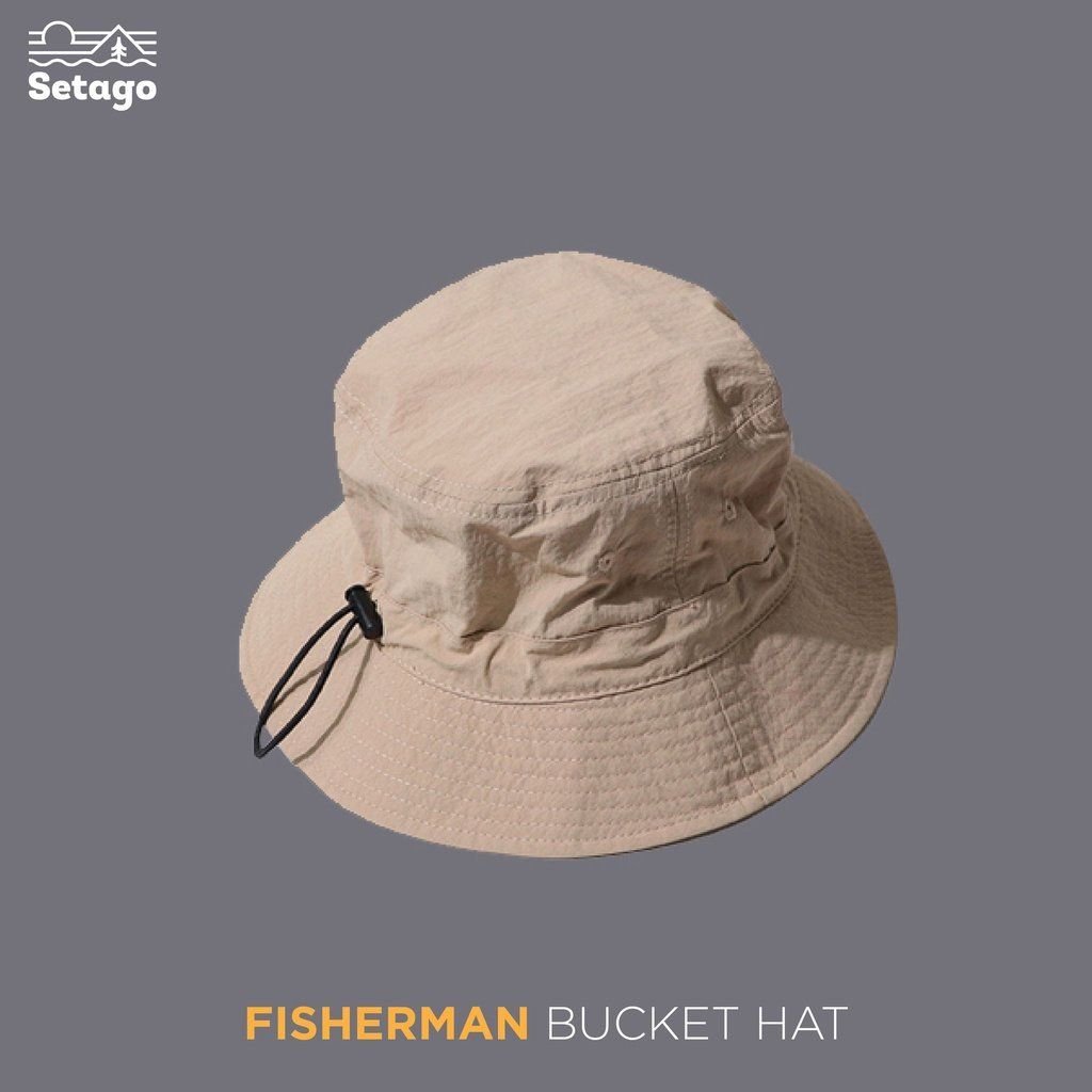  Mũ Fisherman Bucket Hat - Mũ chuẩn chống nước để đi chơi, picnic, cắm trại 