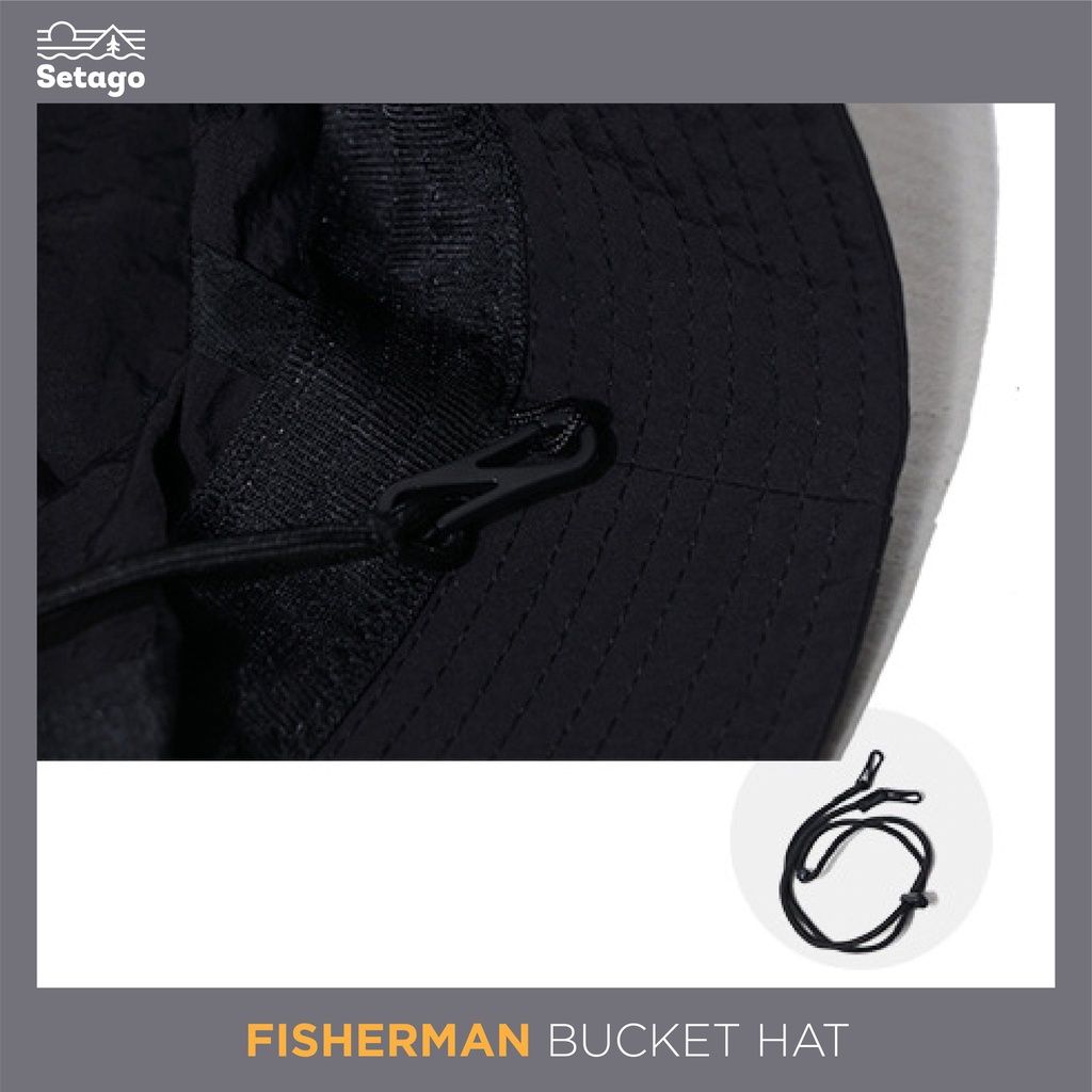  Mũ Fisherman Bucket Hat - Mũ chuẩn chống nước để đi chơi, picnic, cắm trại 