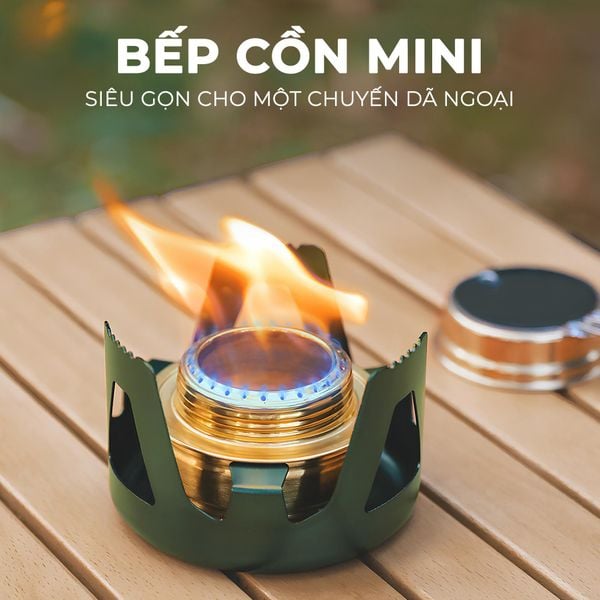  Bếp cồn cắm trại - Chất liệu xịn, đa dạng màu sắc và cực tiện lợi, nhỏ gọn khi mang đi du lịch, giúp chế biến món ăn, đồ uống nóng nhanh chóng 