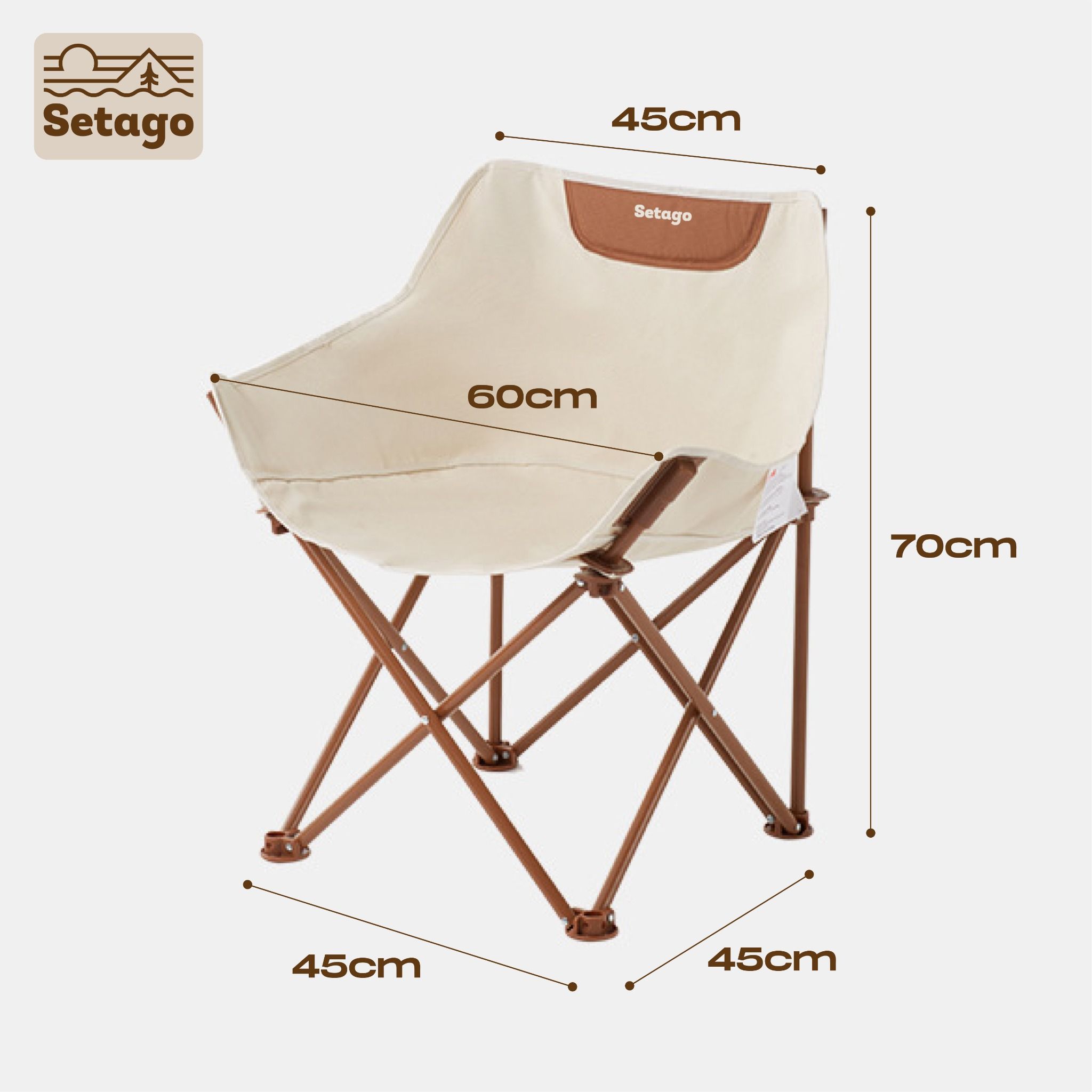  Ghế Dã Ngoại Gấp Gọn Brownie Chair 