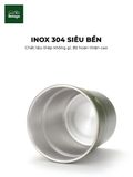  Cốc inox dã ngoại, cắm trại xinh xắn, dày dặn, nhiều màu sắc và có thể xếp chồng phù hợp cho gia đình, nhóm bạn 