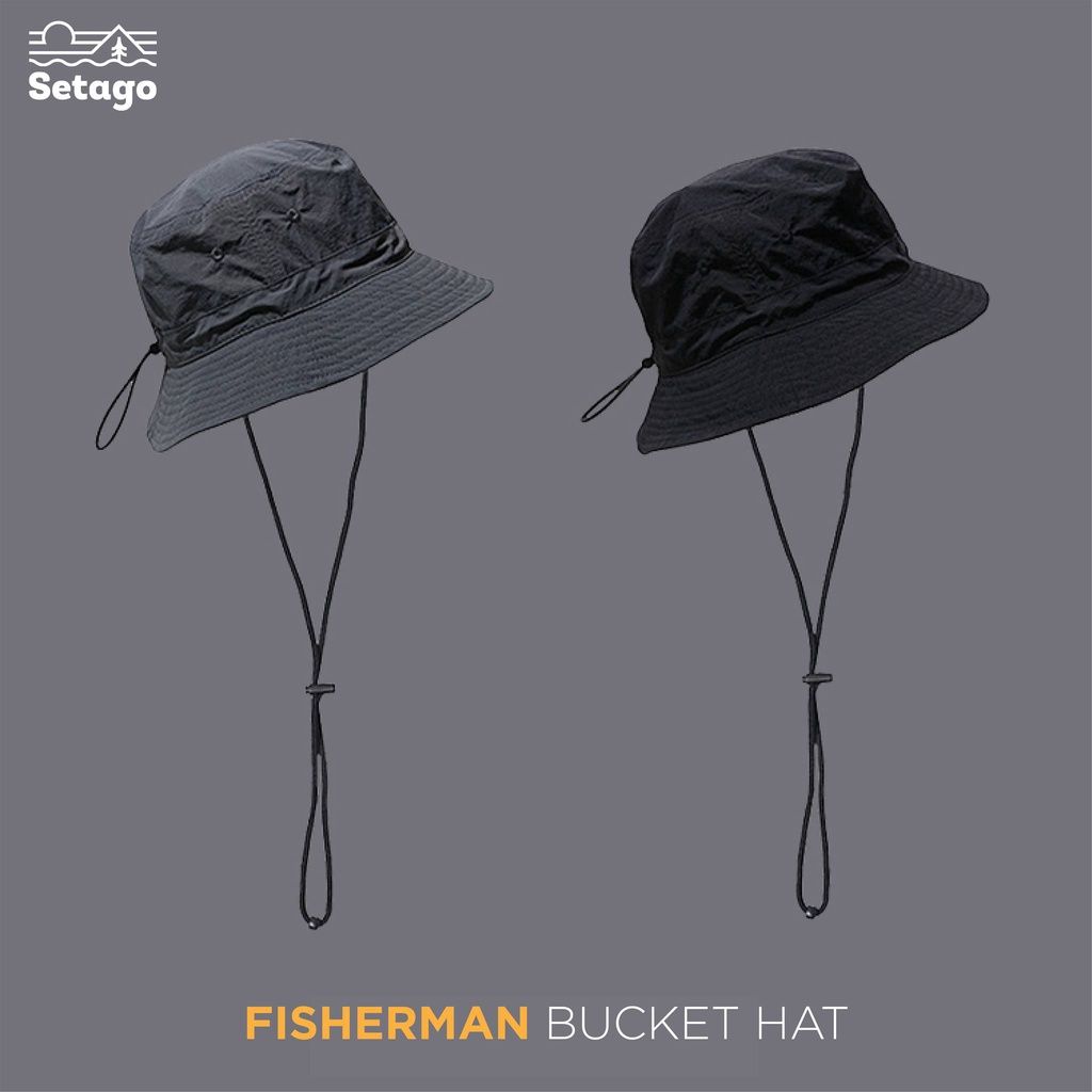  Mũ Fisherman Bucket Hat - Mũ chuẩn chống nước để đi chơi, picnic, cắm trại 