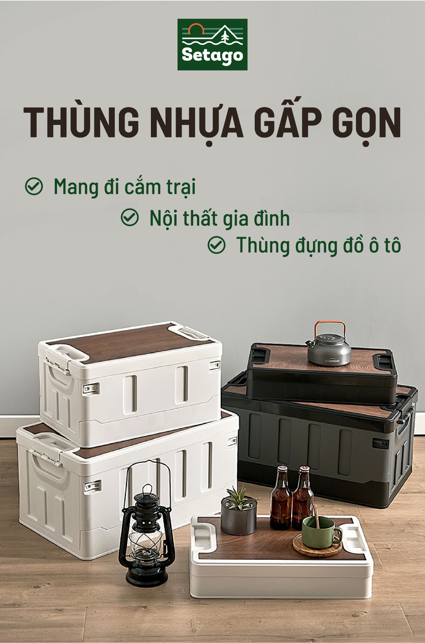  Thùng dã ngoại gấp gọn BOXABLE Premium 