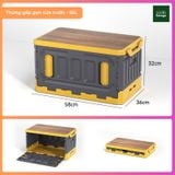  Thùng container gấp gọn cho ô tô dã ngoại kèm bàn gỗ cắm trại 