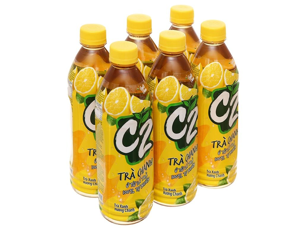 Thùng Trà xanh hương chanh C2 455ml ( 455ml/24 chai)