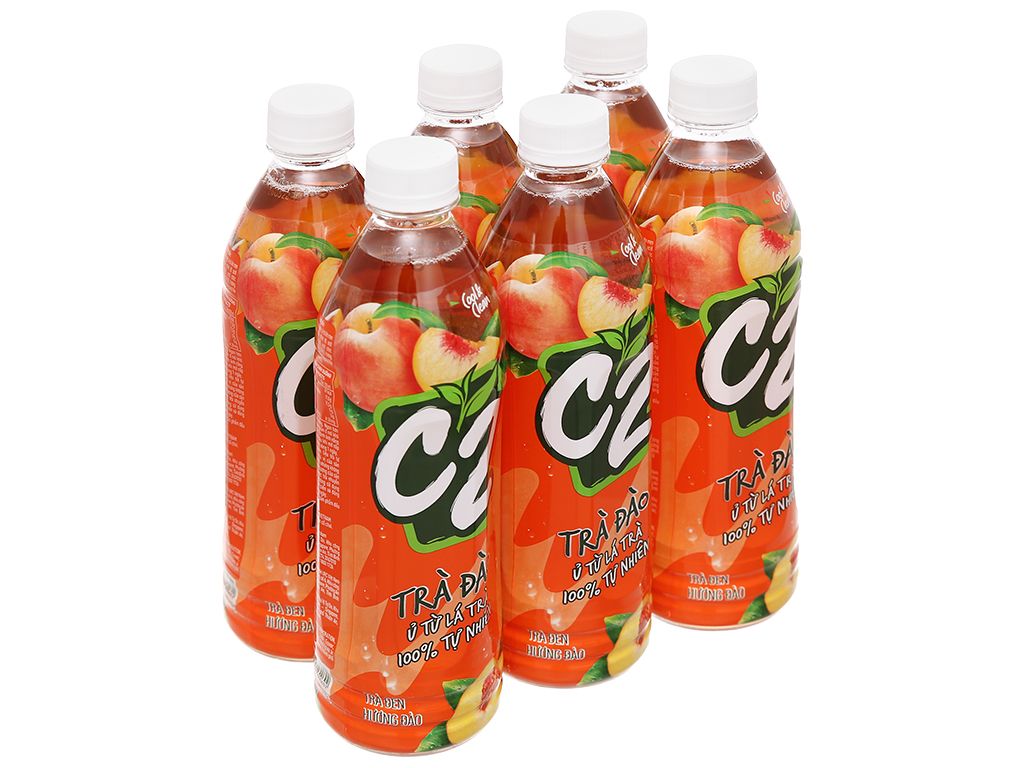 Thùng Trà xanh hương đào C2 455ml ( 455ml/24 chai)