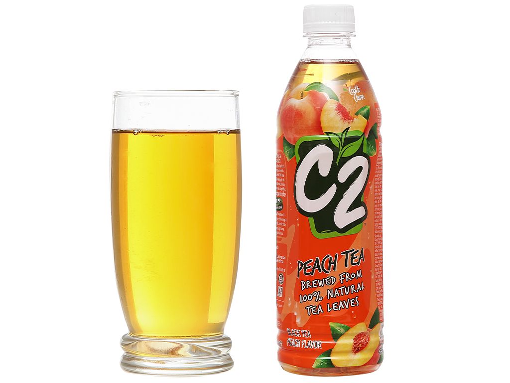 Thùng Trà xanh hương đào C2 455ml ( 455ml/24 chai)