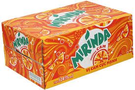 Thùng Mirinda cam lon (320ml/24 lon)