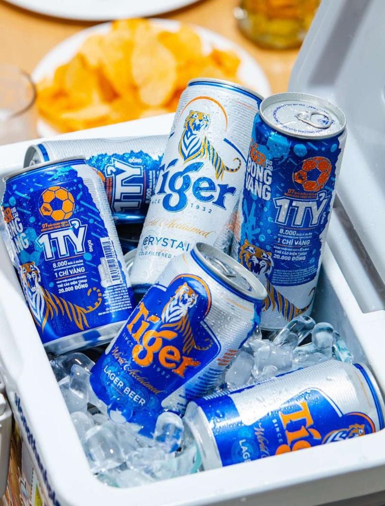 Thùng Bia Tiger 24 lon thường (330ml/ lon)