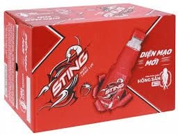 Thùng nước tăng lực Sting hương dâu chai 330ml (330ml/24 chai)