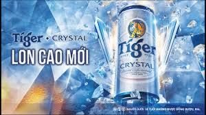 Thùng Bia Tiger Crystal sleek 24 lon thường (330ml/ lon)