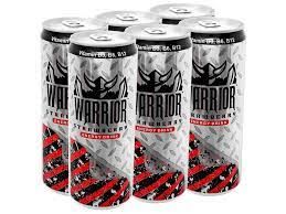 Thùng nước tăng lực Warrior vị dâu lon ( 325ml/24 lon)