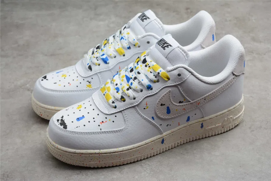 GS) Nike Air Force 1 LV8 3 'Paint Splatter - White' DJ2598-100