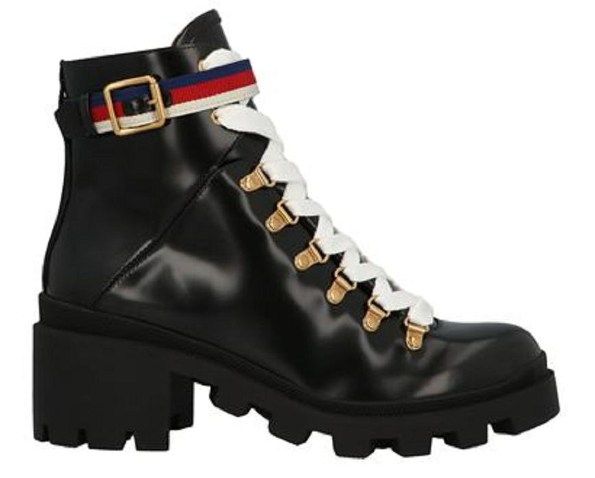 Giày Gucci Leather Ankle Boot With Sylvie Web – Hệ thống phân phối Air  Jordan chính hãng