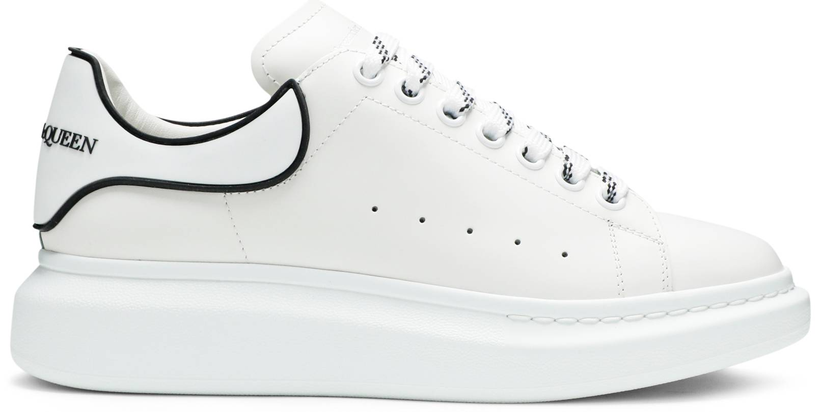 Giày Alexander McQueen Oversized Sneaker 'White Black' 625156-WHXMT-90 – Hệ  thống phân phối Air Jordan chính hãng