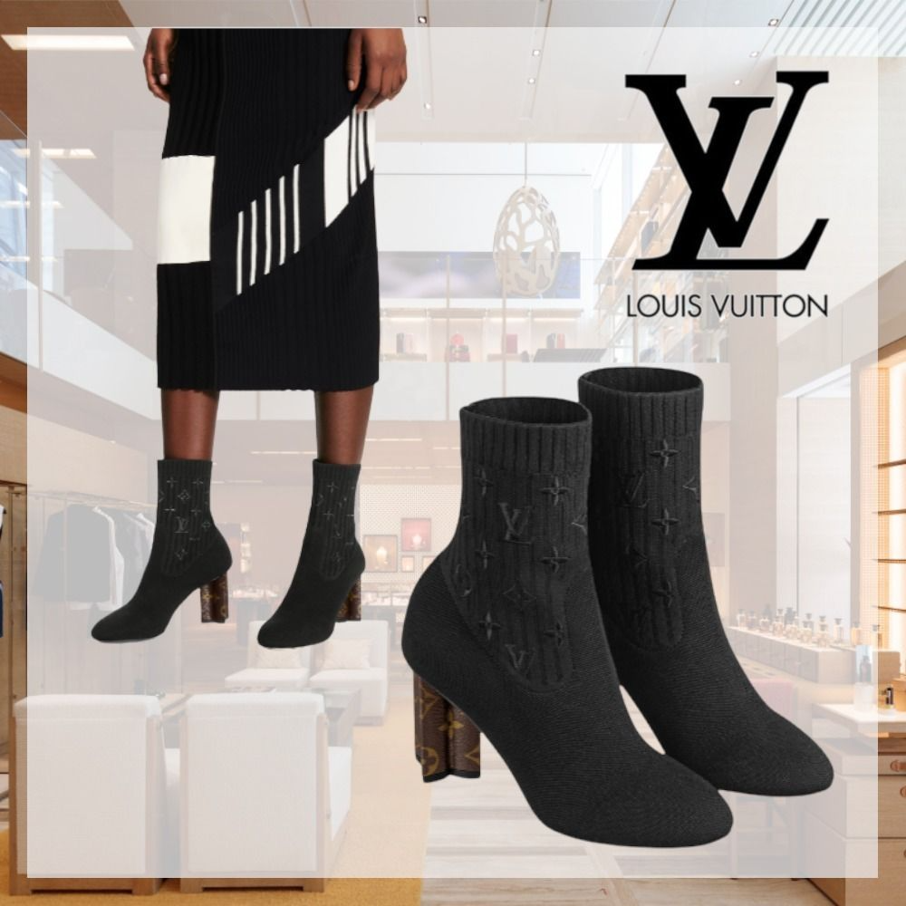 Giày Cao Gót Louis Vuitton Silhouette Ankle Boots Black 1A855C  Hệ thống  phân phối Air Jordan chính hãng