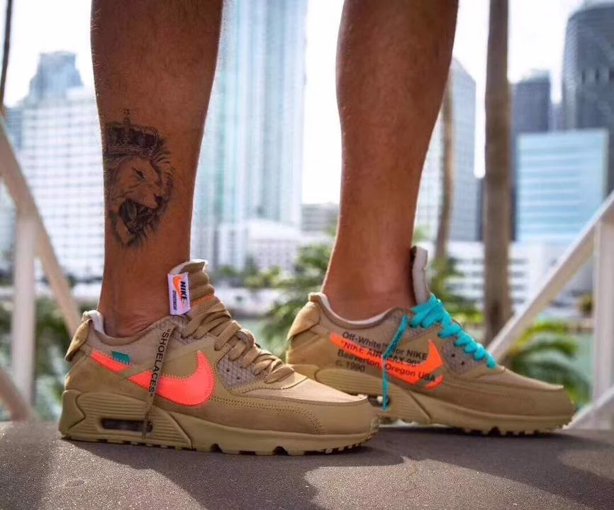 Giày Nike Off-White X Air Max 90 'Desert Ore' Aa7293-200 – Hệ Thống Phân  Phối Air Jordan Chính Hãng